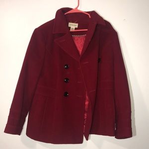 Red Velvet Winter Jacket